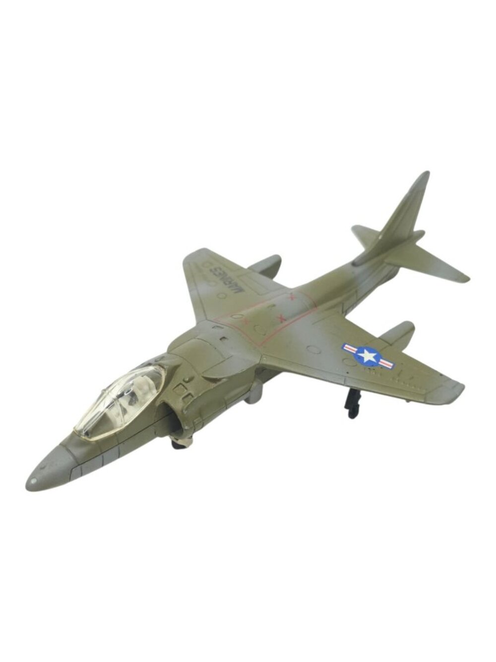 ERTL US Marines AV-8B Harrier Jet Diecast Vintage Model Military Airplane Toy